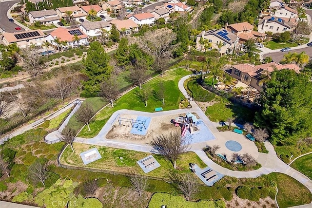 drone / aerial view featuring a residential view