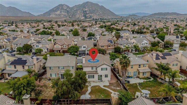 3882 Strand Way, Perris, CA 92571 - aerial view of residential area featuring a mountainous background