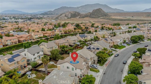 3882 Strand Way, Perris, CA 92571 - aerial perspective of suburban area with mountains