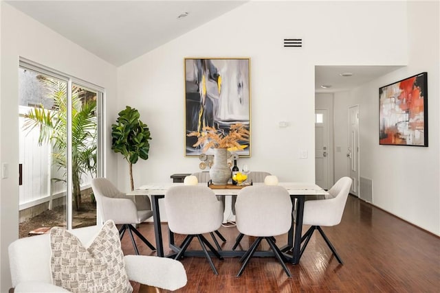2122 Via Aguila, San Clemente, CA 92673 - dining room with vaulted ceiling and wood finished floors