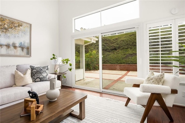 2122 Via Aguila, San Clemente, CA 92673 - living room with wood finished floors and a high ceiling