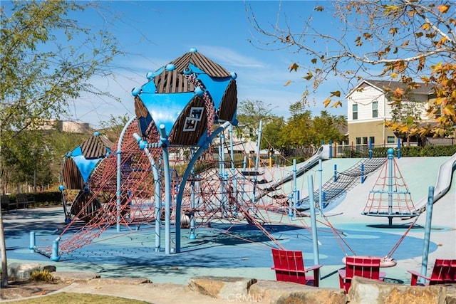 view of community jungle gym