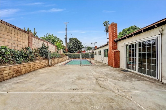 1414 Fairplain Ave, Whittier, CA 90601 - exterior space with a fenced in pool and a fenced backyard