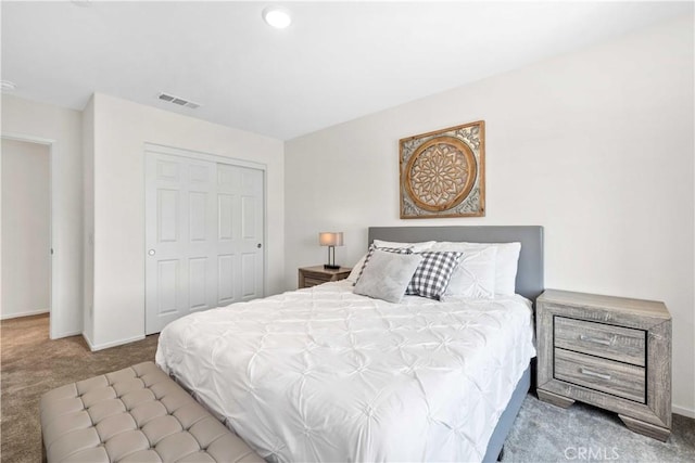 3308 Jack Rabbit Ct, Perris, CA 92570 - carpeted bedroom with baseboards, visible vents, and a closet