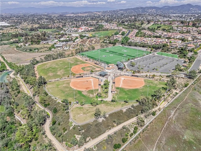 1426 Crestview Dr, Oceanside, CA 92056 - aerial view of property and surrounding area with mountains