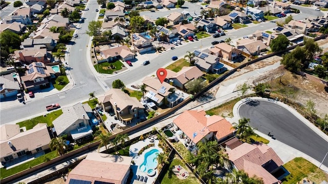 birds eye view of property featuring a residential view