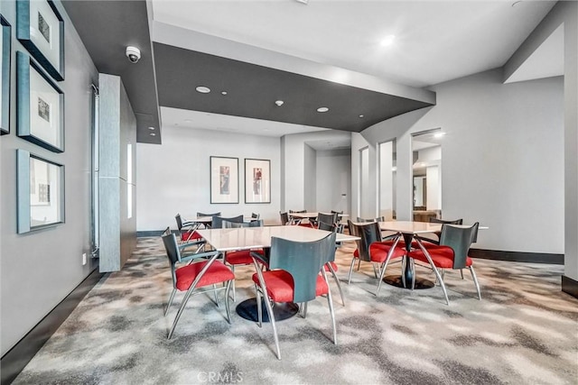 411 W Seaside Way Unit 1804, Long Beach, CA 90802 - dining space with recessed lighting and baseboards