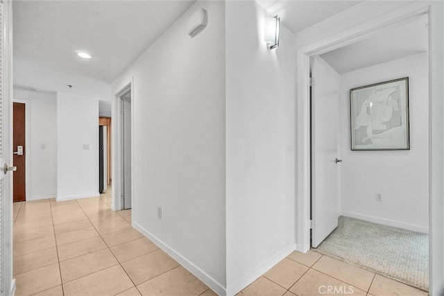 411 W Seaside Way Unit 1804, Long Beach, CA 90802 - hall with light tile patterned floors, recessed lighting, and baseboards