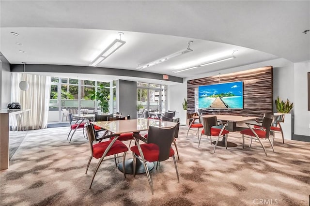 411 W Seaside Way Unit 1804, Long Beach, CA 90802 - view of carpeted dining space