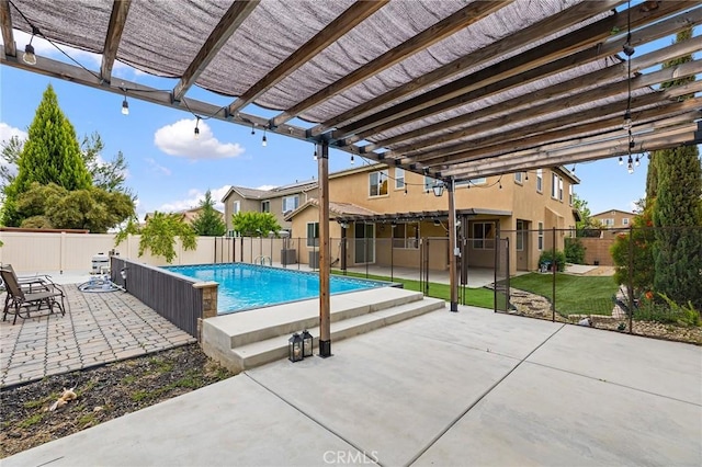 37544 River Oats Ln, Murrieta, CA 92563 - view of swimming pool with a patio area, a fenced in pool, and a fenced backyard