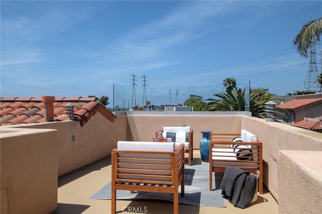 804 N Juanita Ave Unit B, Redondo Beach, CA 90277 - view of patio featuring outdoor lounge area and a balcony