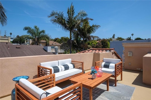 804 N Juanita Ave Unit B, Redondo Beach, CA 90277 - view of patio / terrace with outdoor lounge area and a balcony
