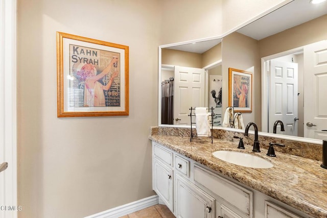 1894 Rambling Rd, Simi Valley, CA 93065 - bathroom with vanity and tile patterned floors