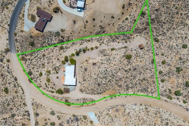 57710 Bandera Rd, Yucca Valley, CA 92284 - drone / aerial view featuring view of desert