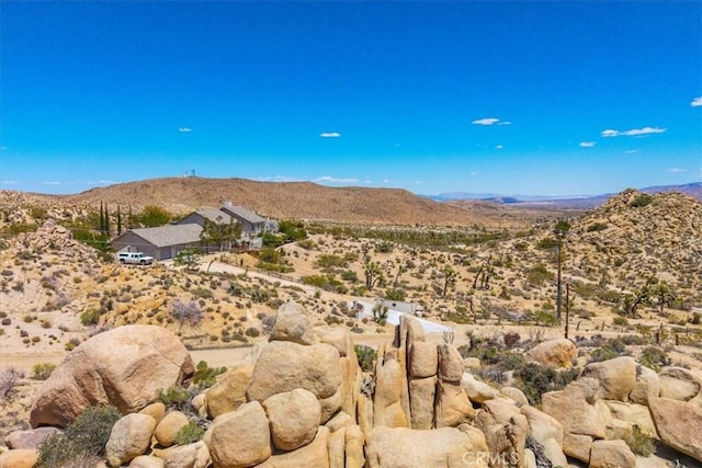 57710 Bandera Rd, Yucca Valley, CA 92284 - property view of mountains featuring a rural view and a desert view