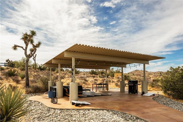 view of patio / terrace with grilling area