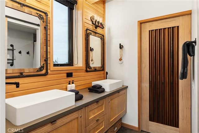 full bath with double vanity