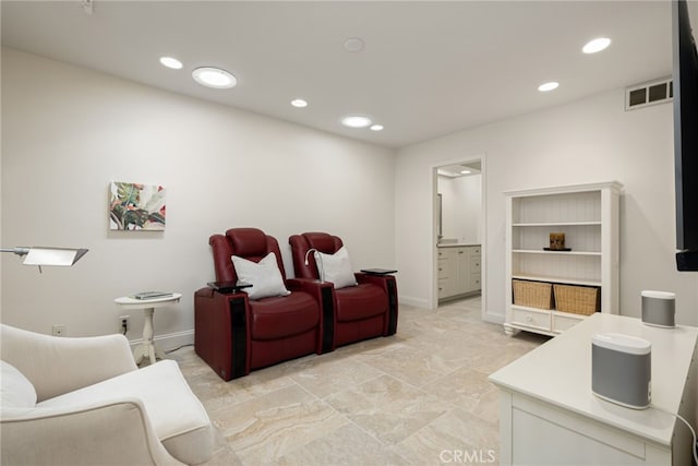 283 Wild Horse Dr, Palm Desert, CA 92211 - living area with recessed lighting, visible vents, and baseboards
