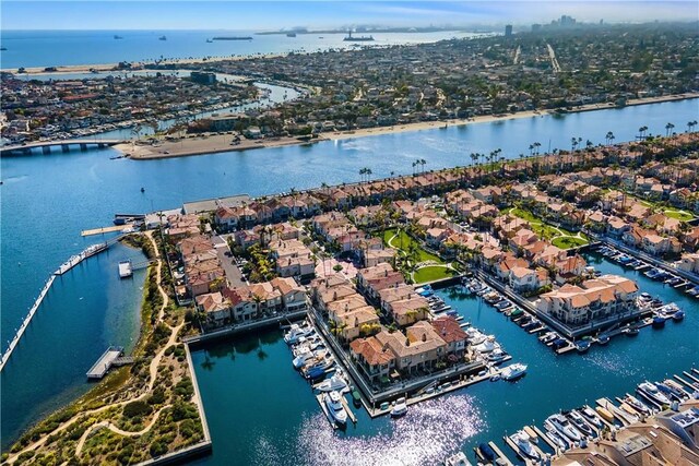 354 Salta Verde Pt, Long Beach, CA 90803 - aerial view with a water view and a residential view
