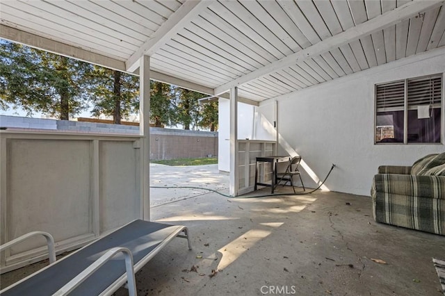 view of patio / terrace with a fenced backyard
