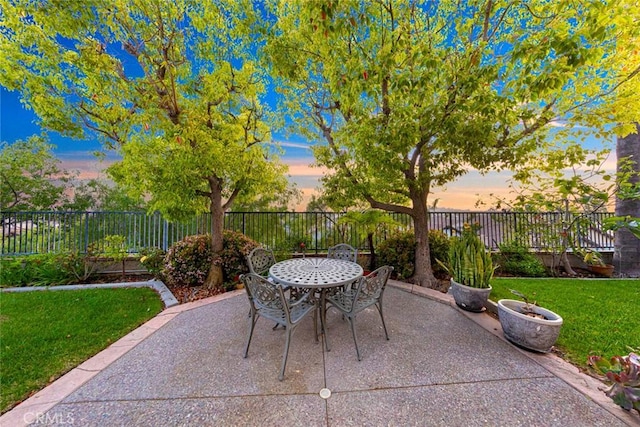 22421 Birchcrest, Mission Viejo, CA 92692 - view of patio / terrace featuring a fenced backyard and outdoor dining area