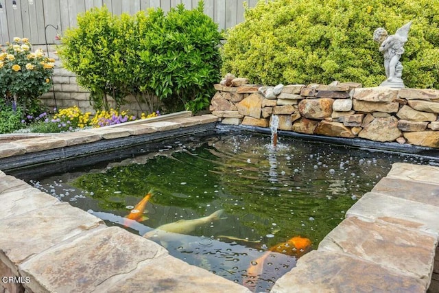 614 Crestview Dr, Ojai, CA 93023 - exterior view of a garden pond