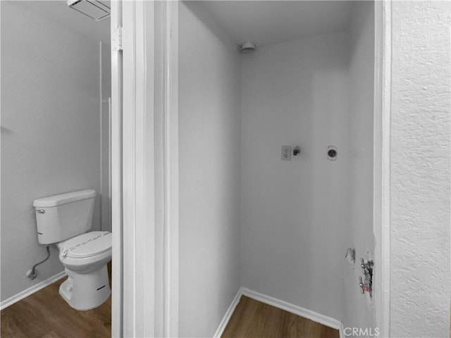 1800 E Old Ranch Rd, Colton, CA 92324 - bathroom with wood finished floors and toilet