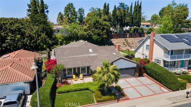 drone / aerial view featuring a residential view