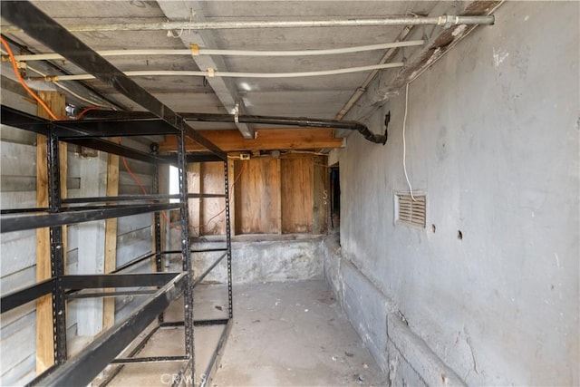 view of basement