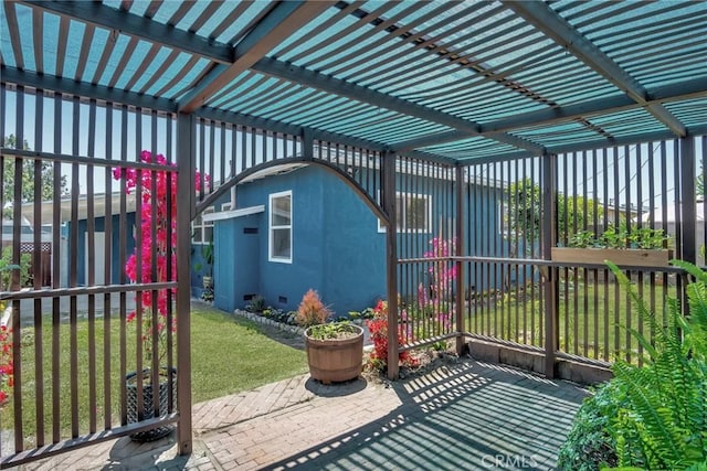 1521 249th St, Harbor City, CA 90710 - view of patio with a pergola