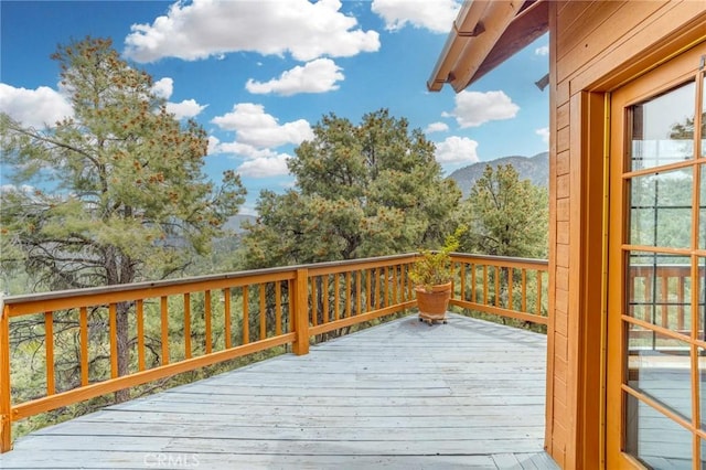 2116 Ironwood Ct, Pine Mountain Club, CA 93222 - wooden deck featuring a mountain view
