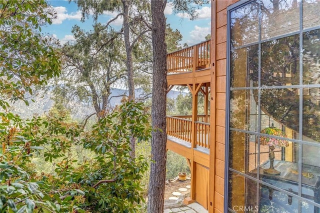 2116 Ironwood Ct, Pine Mountain Club, CA 93222 - exterior space with a wooden deck