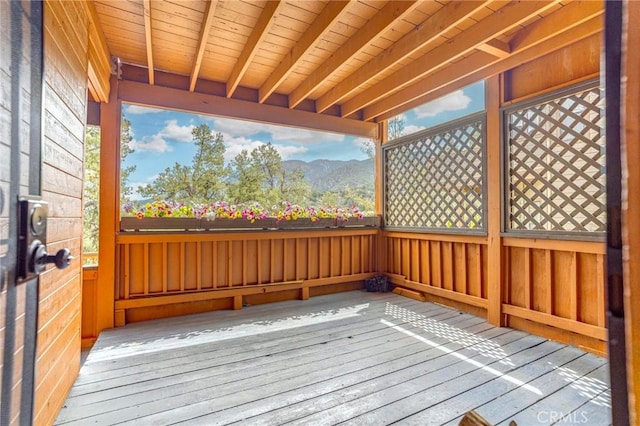 2116 Ironwood Ct, Pine Mountain Club, CA 93222 - wooden terrace with a mountain view