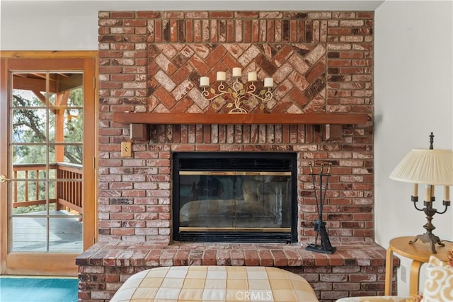 2116 Ironwood Ct, Pine Mountain Club, CA 93222 - details featuring a fireplace