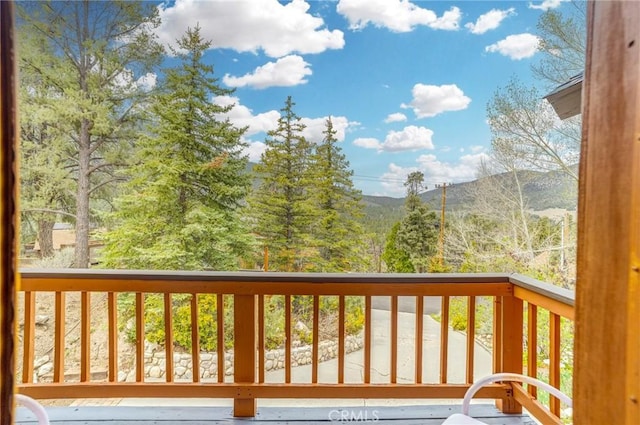 2116 Ironwood Ct, Pine Mountain Club, CA 93222 - wooden deck with a mountain view