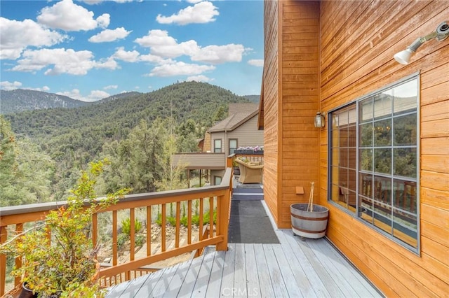 2116 Ironwood Ct, Pine Mountain Club, CA 93222 - deck featuring a mountain view