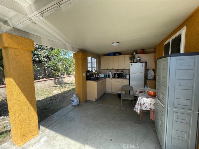view of patio with fence