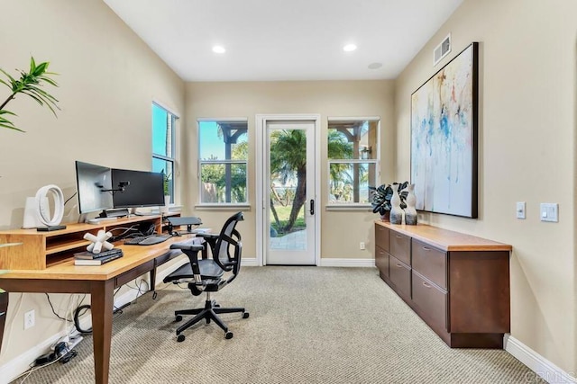 10495 Abalone Lndg, San Diego, CA 92130 - office space featuring baseboards, light carpet, and recessed lighting