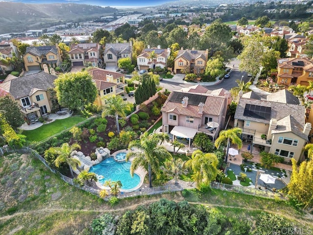 10495 Abalone Lndg, San Diego, CA 92130 - aerial view of residential area with a pool area