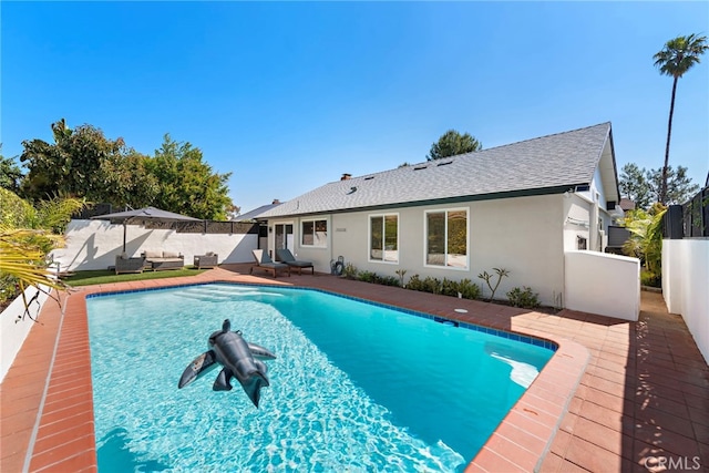 22665 Ancona, Laguna Hills, CA 92653 - view of pool featuring a fenced backyard, a patio area, and a fenced in pool