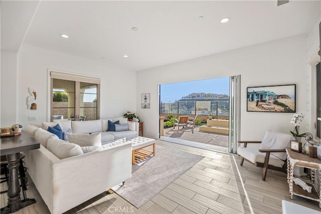 116 Via Bilbao, San Clemente, CA 92672 - living area with light wood finished floors and recessed lighting
