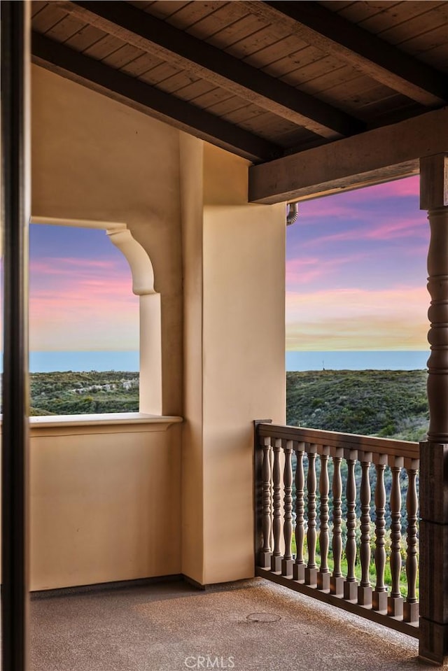view of balcony