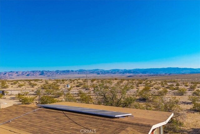 property view of mountains with a rural view and a desert view
