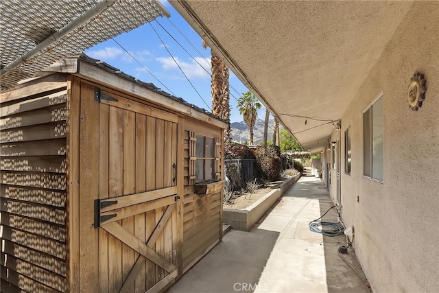 view of patio with fence