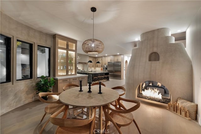 1090 Vista Ridge Ln, Westlake Village, CA 91362 - dining space with light wood finished floors, a chandelier, and recessed lighting