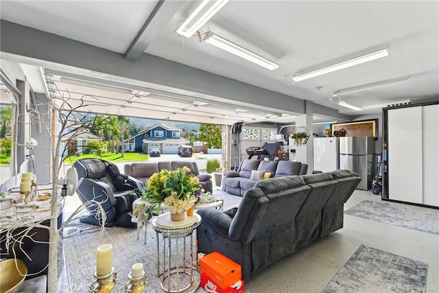 view of living area