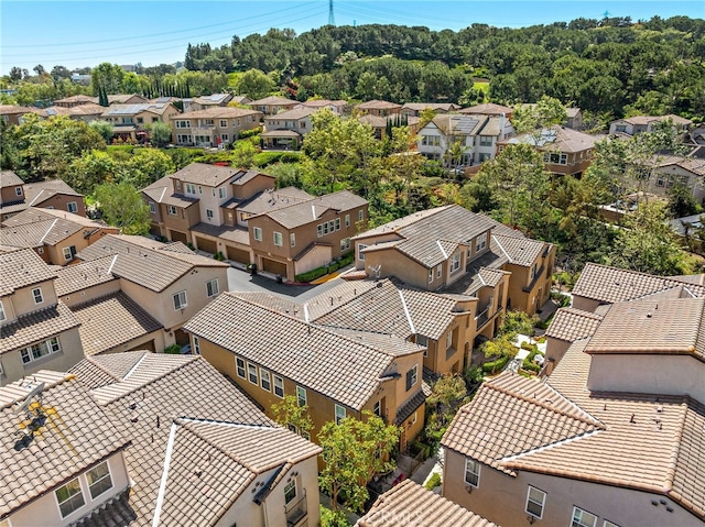 bird's eye view featuring a residential view