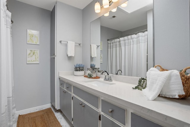 1038 Eider Way, Oceanside, CA 92057 - bathroom with visible vents, baseboards, and vanity