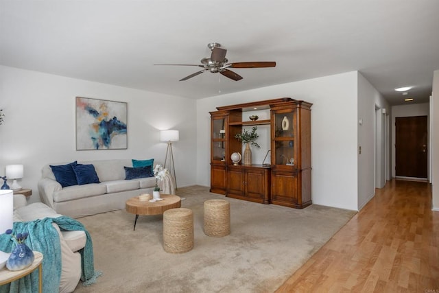 1038 Eider Way, Oceanside, CA 92057 - living area with ceiling fan and light wood-type flooring