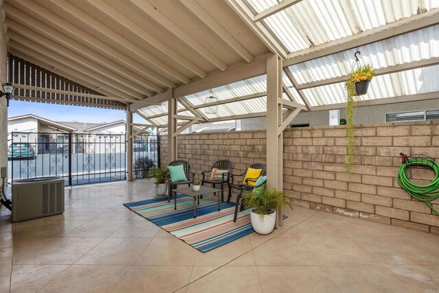 1038 Eider Way, Oceanside, CA 92057 - fenced backyard featuring a patio area and central air condition unit